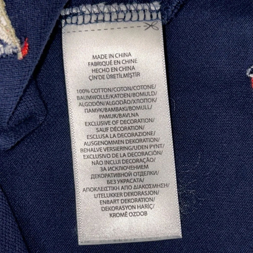 Ralph Lauren Oxford Knit Polo Men's XL Sailing Shirt All Over Print Navy Blue RL